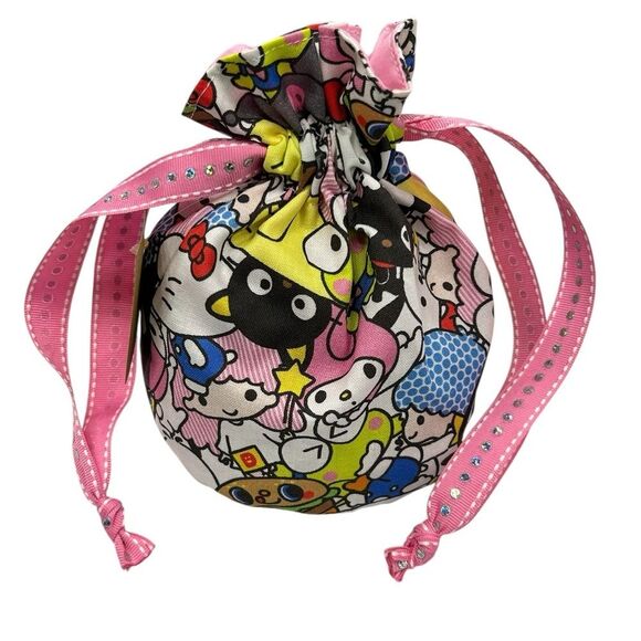 Dice Bag For Tabletop Games Gift Bag Drawstring Bag Hello Kitty - Picture 1 of 3